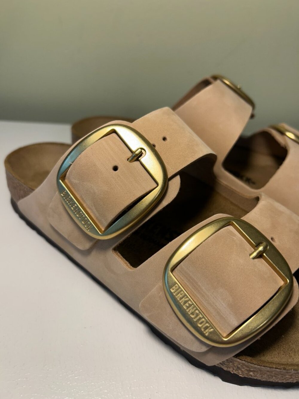 Birkenstock Women's Arizona Big Buckle Nubuck Leather Sandals - Picture 9 of 16